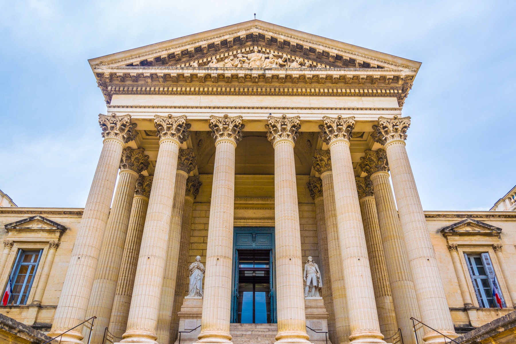 Civic building with classical columns